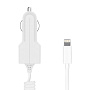 Автомобильное зарядное устройство + кабель Lightning Prime Line 2201 5 Вт, белый