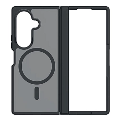 Клип-кейс (накладка) uBear Cloud Mag Case для Samsung Galaxy Z Fold8 Ultra поликарбонат, термополиуретан, затемнённый с чёрной рамкой