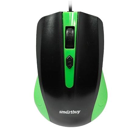 Мышь беспроводная SmartBuy SBM-352AG-GK, чёрный с зелёным - 1