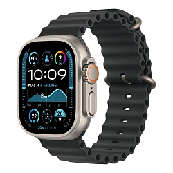 Удлинитель для ремешка Apple Ocean Band Extension для Apple Watch 44 / 45 / 46 / 49mm фторэластомер Black Black Titanium (One Size)