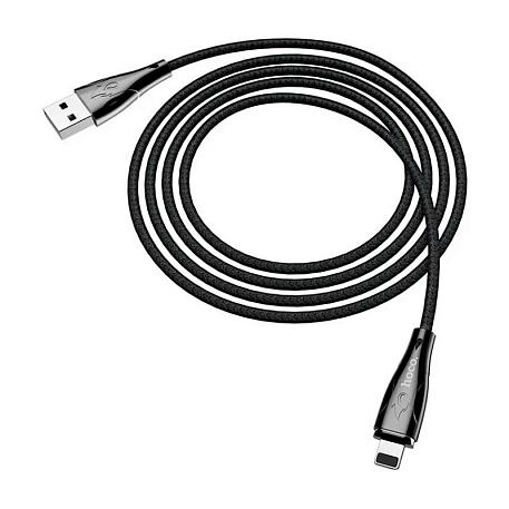 Дата-кабель Hoco U75 Lightning 1.2 м, чёрный - 1