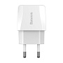 Сетевое зарядное устройство Baseus Mini Dual-U 12 Вт, белый