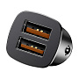 Автомобильное зарядное устройство Baseus Square metal A+A 30 Вт, чёрный