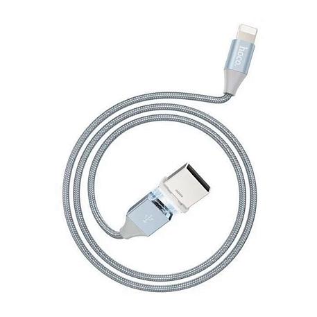 Дата-кабель Hoco U40B Magnetic Lightning 1 м, серый - 1