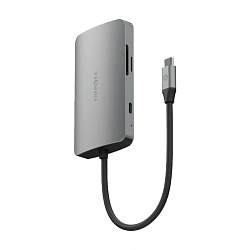 Адаптер-разветвитель для компьютера Energea AluHub HD Pro 2 (8в1) серый