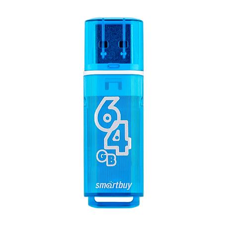 USB-флешка SmartBuy Glossy 64 ГБ, синий - 1