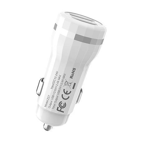 Автомобильное зарядное устройство + кабель Micro Hoco Z27 12 Вт,  - 3