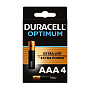 Батарейка Duracell Optimum AAA MX2400-4BL, 4шт 