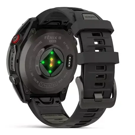 Умные часы Garmin Fenix 8 Pro Amoled 51mm титановый (чёрный ремешок) - 5