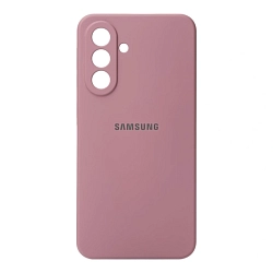 Клип-кейс (накладка) Silicone cover закрытый для Samsung Galaxy A37 силикон, пудровый