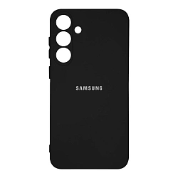 Клип-кейс (накладка) Silicone cover закрытый для Samsung Galaxy S25 FE силикон, чёрный