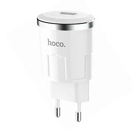 Сетевое зарядное устройство Hoco C37A 12 Вт, белый - 1