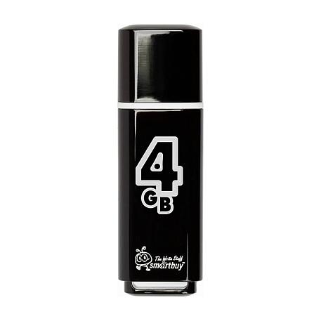 USB-флешка SmartBuy Glossy 4 Гб, чёрный - 1