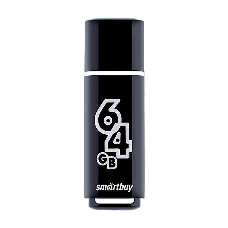 USB-флешка SmartBuy Glossy 64 ГБ, тёмно-серый - 1