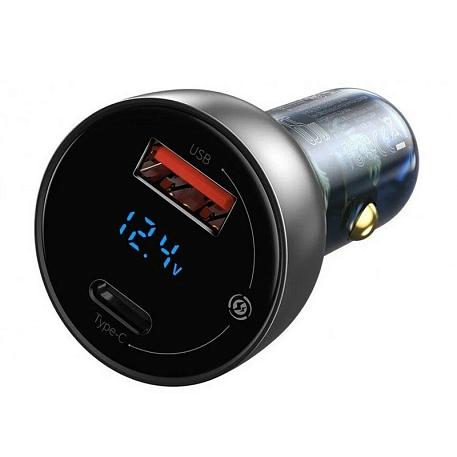 Автомобильное зарядное устройство Baseus Particular Digital Display 65 Вт - 3