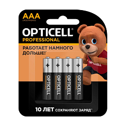 Батарейка Opticell Professional AAA LR03-4BL, 4шт