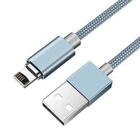 Дата-кабель Hoco U40A Magnetic Lightning 1 м, серый - 1