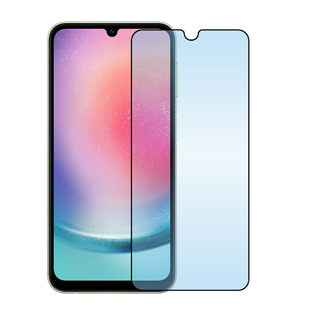 Защитное стекло 3D Premium для Samsung Galaxy A24 / A25, черная рамка - 1