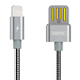 Дата-кабель Remax Tinner Copper Lightning 1 м, серебристый