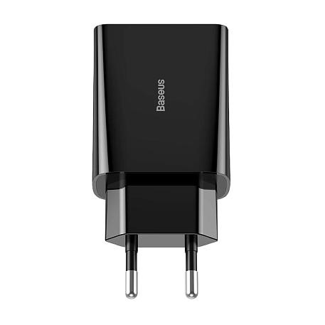 Сетевое зарядное устройство Baseus Speed Mini 18 Вт, чёрный - 1