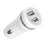 Автомобильное зарядное устройство + кабель Lightning Hoco Z27 12 Вт, белый