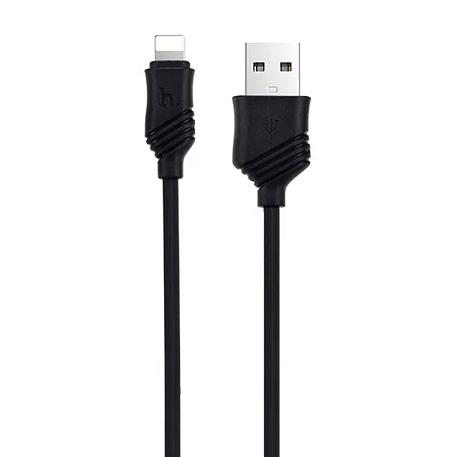 Сетевое зарядное устройство + кабель Lightning Hoco C12A 12 Вт, чёрный - 3