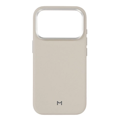 Клип-кейс (накладка) Magssory Eco Leather Case для Apple iPhone 17 Pro экокожа, микрофибра, бежевый