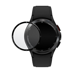 Защитное стекло Ободок на часы для Samsung Galaxy Watch 46mm, черный с цифрами