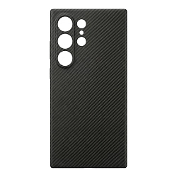 Клип-кейс (накладка) Borasco Art Case Magsafe для Samsung Galaxy S26 Ultra полиуретан, поликарбонат, "чёрный карбон"