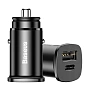 Автомобильное зарядное устройство Baseus Square metal A+C 30 Вт