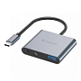 Адаптер-разветвитель для компьютера Deppa USB-C (3в1)