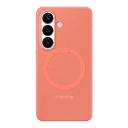 Клип-кейс (накладка) Samsung Silicone Magnet Case для Samsung Galaxy S26 силикон, коралловый