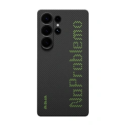 Клип-кейс (накладка) Pitaka Aries Tactile Woven Case Lumintex Edition для Samsung Galaxy S25 Ultra кевлар (арамид), "без проблем"