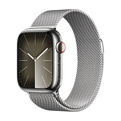 Умные часы Apple Watch Series 9 41mm GPS + Cellular Silver Stainless Steel Case Milanese Loop