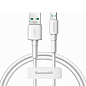 Дата-кабель Baseus Mini White Micro 1 м, белый