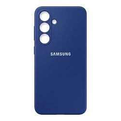 Клип-кейс (накладка) для Samsung Galaxy S24 / S25 силикон, синий