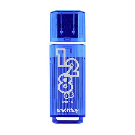 USB-флешка SmartBuy Glossy 128 ГБ, синий - 1