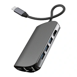 Адаптер-разветвитель для компьютера VLP Infinity Hub (8в1) графит