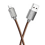 Дата-кабель Hoco U61 Lightning 1.2 м, коричневый