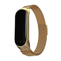 Браслет Миланский сетчатый для Mi Band 3 / 4 сталь