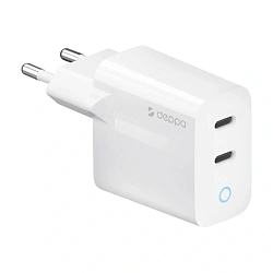 Сетевое зарядное устройство Deppa Wall Charger 45 Вт белый
