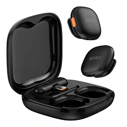 Микрофон петличный WIWU Microphone Duo Wireless чёрный