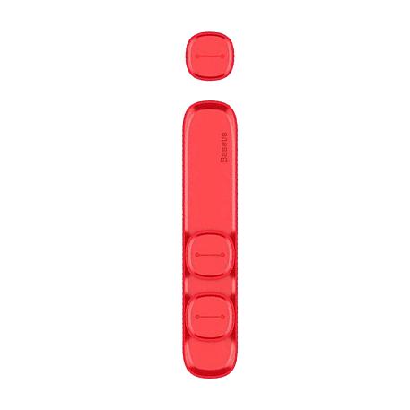 Держатель для кабеля Baseus Peas Cable Clip, красный - 1