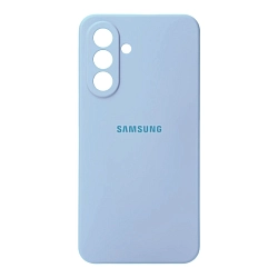 Клип-кейс (накладка) Silicone cover закрытый для Samsung Galaxy A57 силикон, голубой